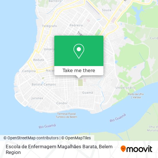 Mapa Escola de Enfermagem Magalhães Barata