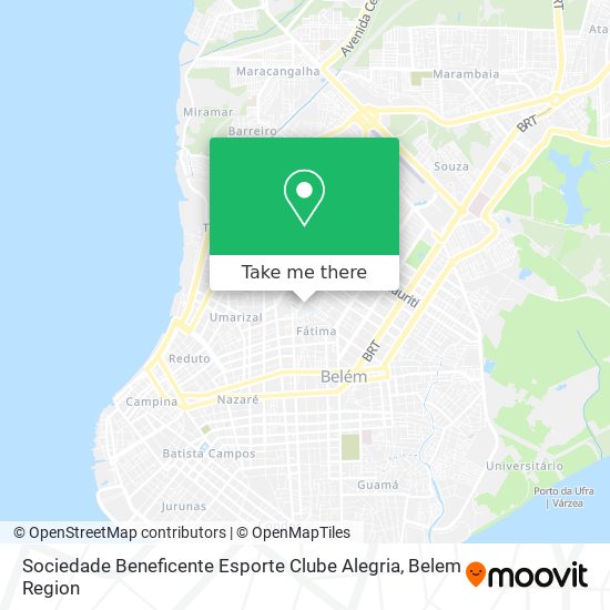 Mapa Sociedade Beneficente Esporte Clube Alegria