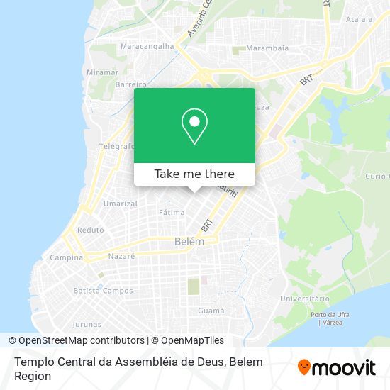Templo Central da Assembléia de Deus map