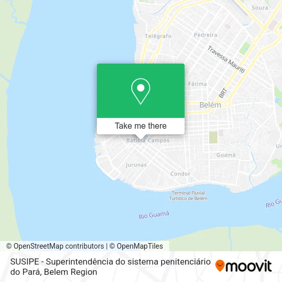 SUSIPE -  Superintendência do sistema penitenciário do Pará map