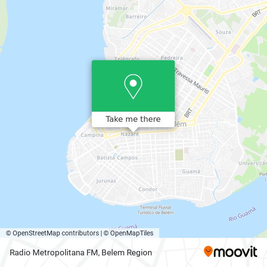 Radio Metropolitana FM map
