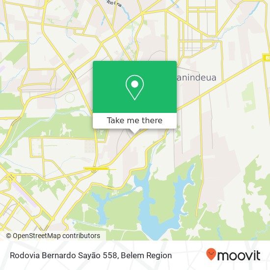 Mapa Rodovia Bernardo Sayão 558