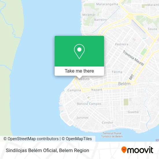 Sindilojas Belém Oficial map