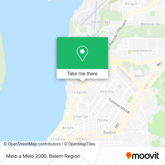 Meio a Meio 2000 map