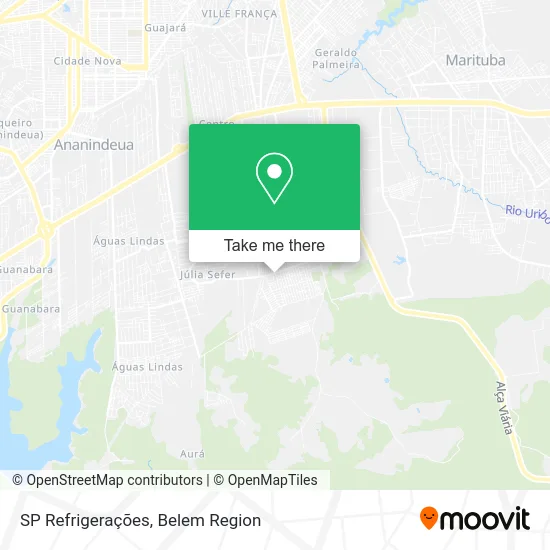 SP Refrigerações map