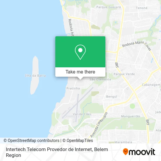 Intertech Telecom Provedor de Internet map