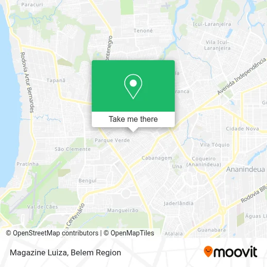 Magazine Luiza map