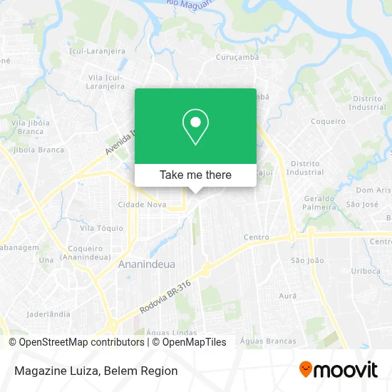 Magazine Luiza map