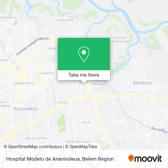 Hospital Modelo de Ananindeua map