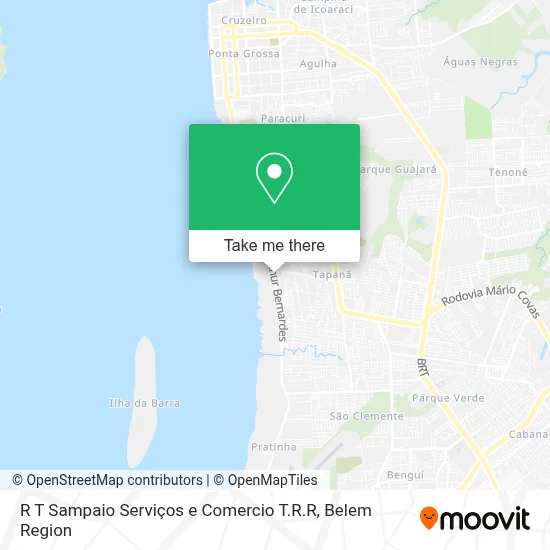 R T Sampaio Serviços e Comercio T.R.R map