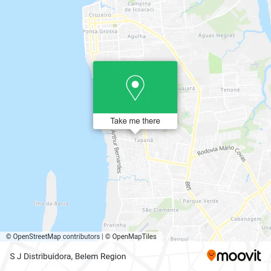 S J Distribuidora map