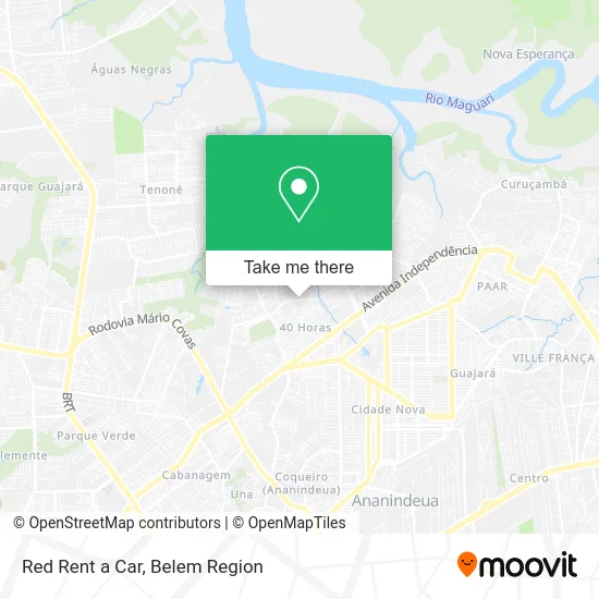 Red Rent a Car map