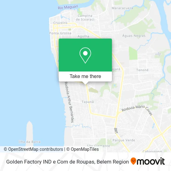 Golden Factory IND e Com de Roupas map