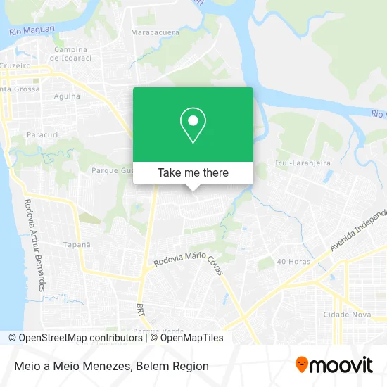 Meio a Meio Menezes map