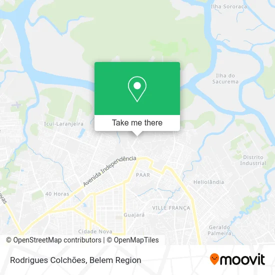 Rodrigues Colchões map