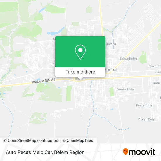 Auto Pecas Melo Car map