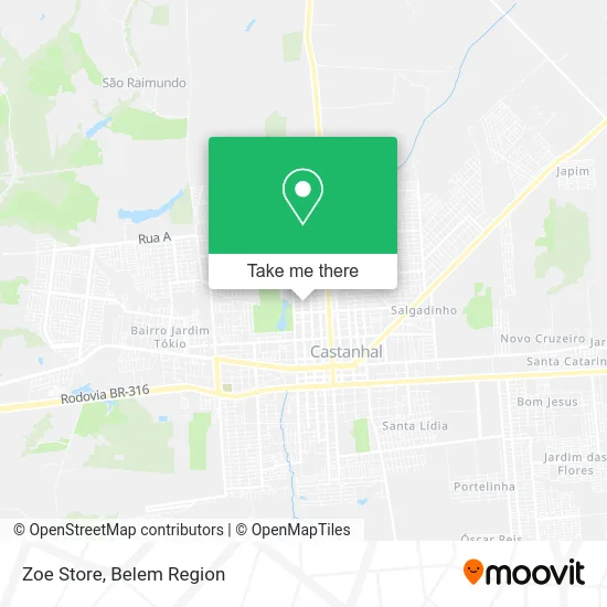 Zoe Store map