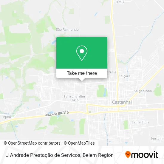 J Andrade Prestação de Servicos map
