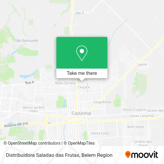 Distribuidora Saladao das Frutas map