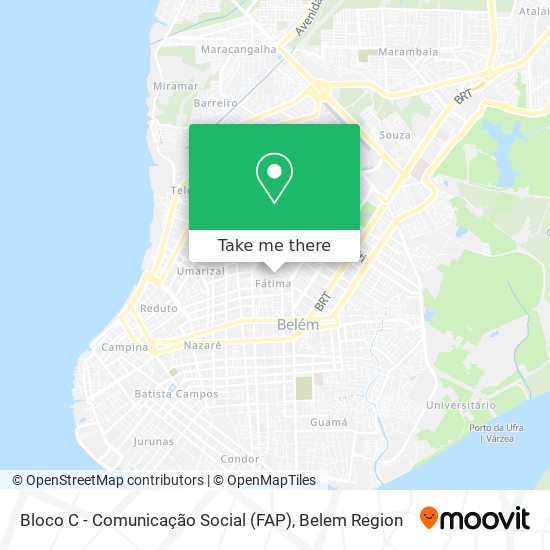 Bloco C - Comunicação Social (FAP) map