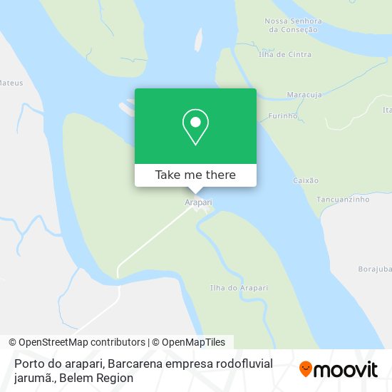 Porto do arapari, Barcarena empresa rodofluvial jarumã. map