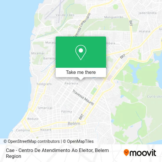 Cae - Centro De Atendimento Ao Eleitor map