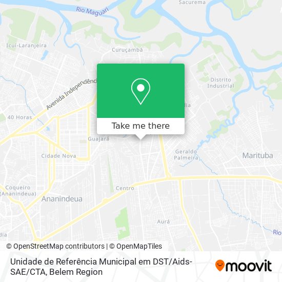 Unidade de Referência Municipal em DST / Aids-SAE / CTA map