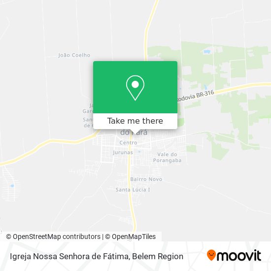 Mapa Igreja Nossa Senhora de Fátima