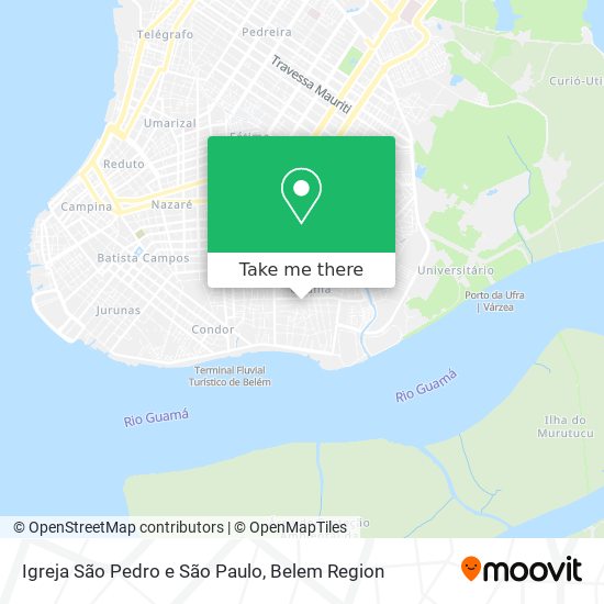 Mapa Igreja São Pedro e São Paulo