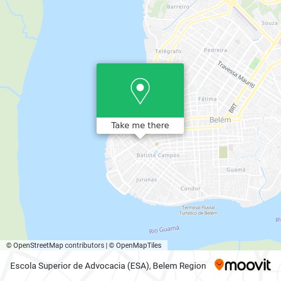 Mapa Escola Superior de Advocacia (ESA)