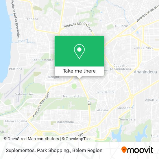 Suplementos. Park Shopping. map