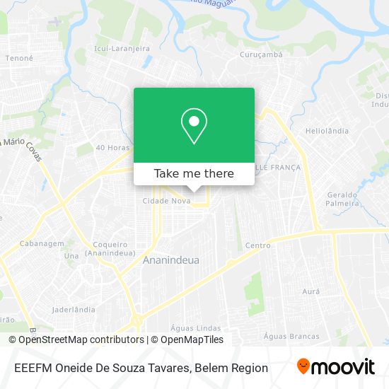 Mapa EEEFM Oneide De Souza Tavares