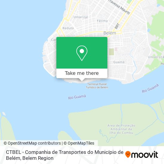 CTBEL - Companhia de Transportes do Município de Belém map