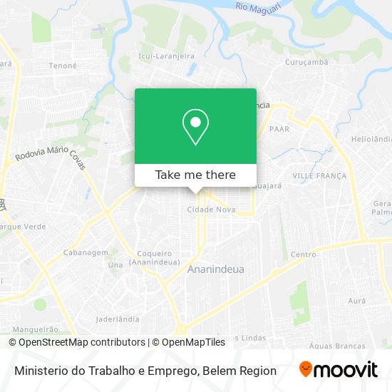 Ministerio do Trabalho e Emprego map