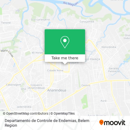 Departamento de Controle de Endemias map