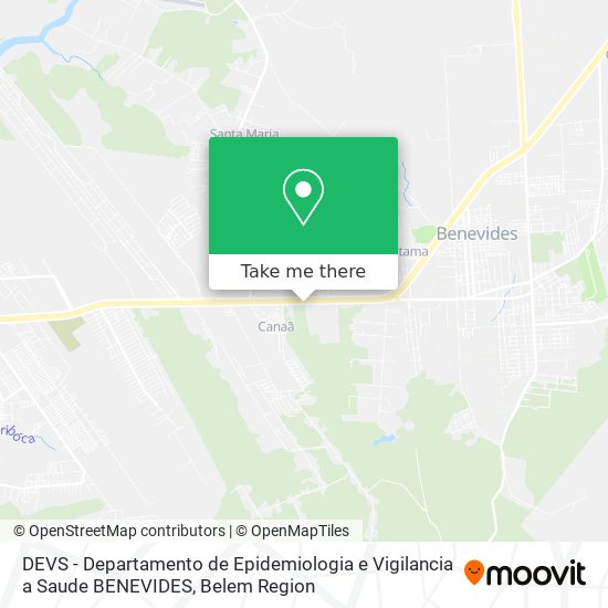 DEVS - Departamento de Epidemiologia e Vigilancia a Saude  BENEVIDES map