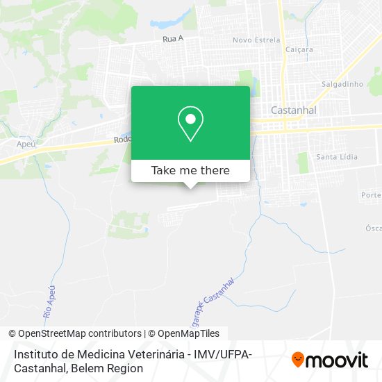 Instituto de Medicina Veterinária - IMV / UFPA-Castanhal map