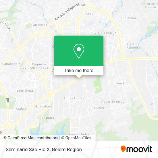 Seminário São Pio X map