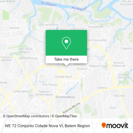 WE 72 Conjunto Cidade Nova VI map