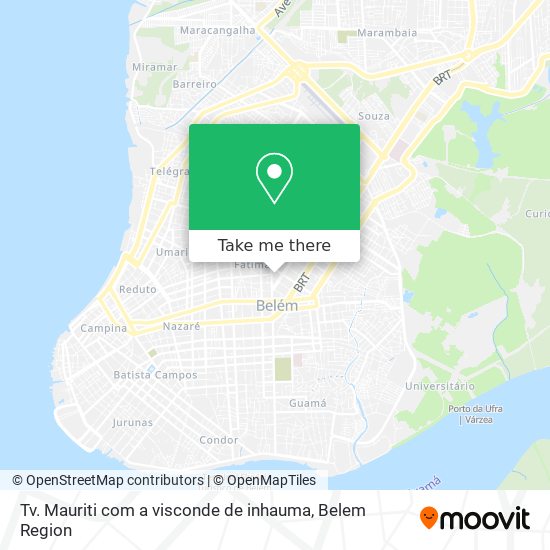 Mapa Tv. Mauriti com a visconde de inhauma
