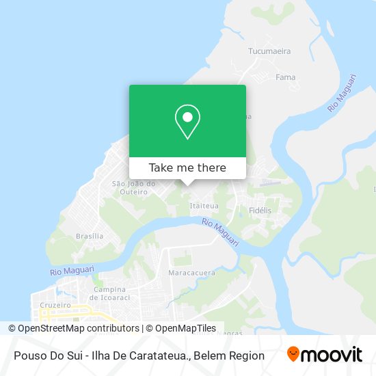 Pouso Do Sui - Ilha De Caratateua. map