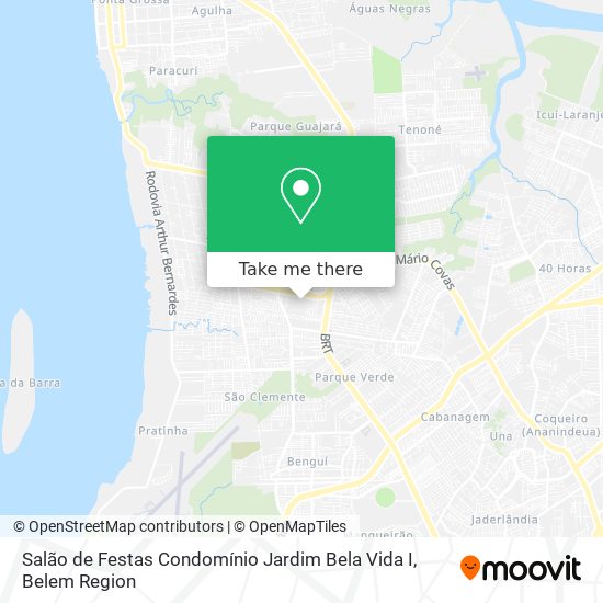 Salão de Festas Condomínio Jardim Bela Vida I map