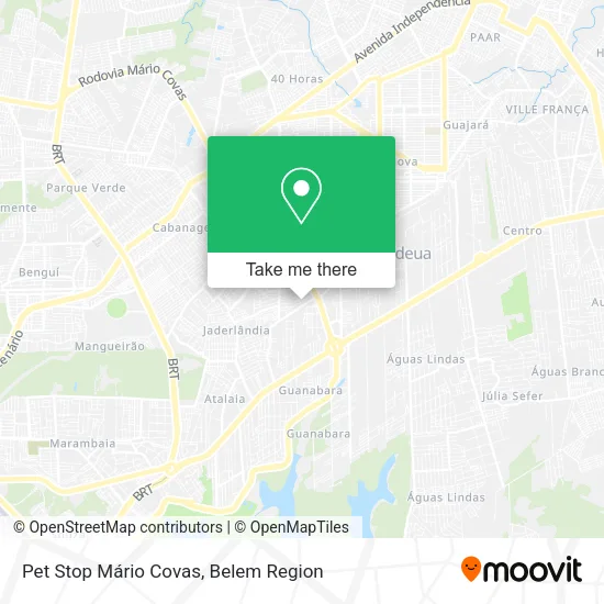 Pet Stop Mário Covas map