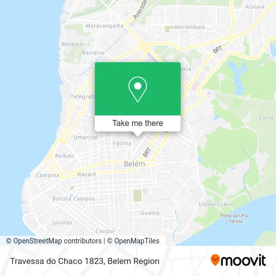 Travessa do Chaco 1823 map