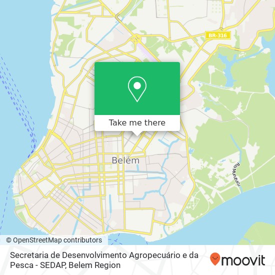 Secretaria de Desenvolvimento Agropecuário e da Pesca - SEDAP map