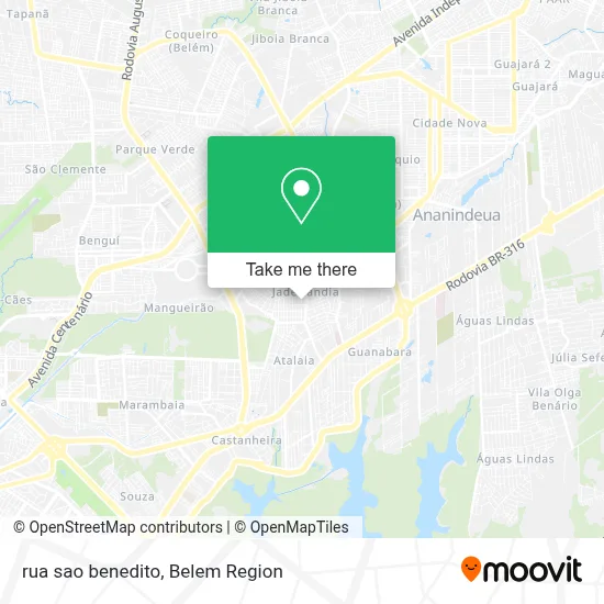 rua sao benedito map