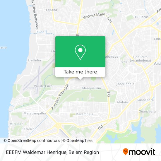 EEEFM Waldemar Henrique map