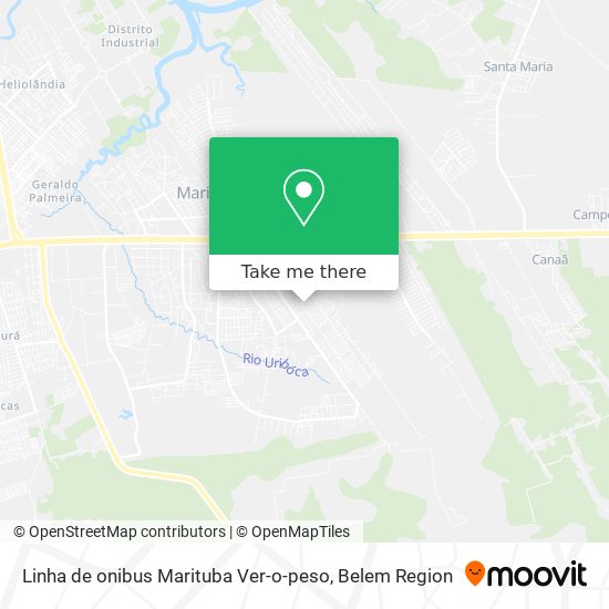 Mapa Linha de onibus Marituba Ver-o-peso