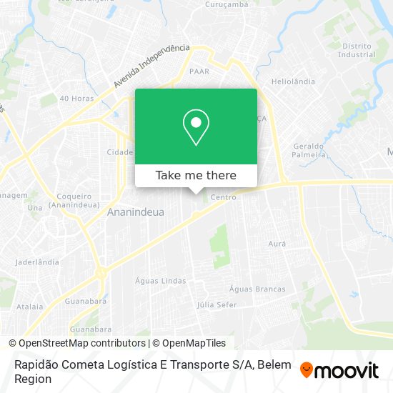 Rapidão Cometa Logística E Transporte S / A map