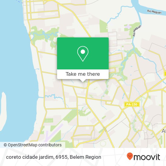 coreto cidade jardim, 6955 map